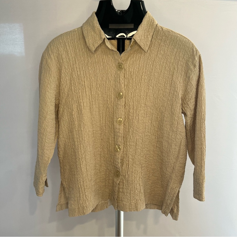 White Stag Khaki Button-down Shirt - Women's Small